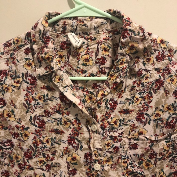 Beachlunchlounge floral blouse long sleeve small - Picture 2 of 6